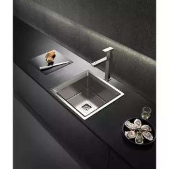 Мойка кухонная OULIN OL-FU114, врезная, 516 х 496 мм, прямоугольная, универсальная, сатин