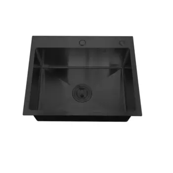 Мойка кухонная "РМС" MR-5843BL, врезная, толщина 3,0 и 1 мм, корзина, дозатор, графит