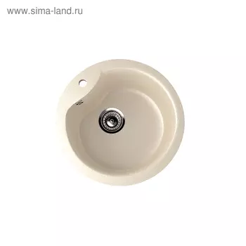 Мойка кухонная Ulgran U102-328, d=480 мм, цвет бежевый