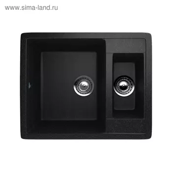 Мойка кухонная Ulgran U106-308, 600485 мм, чёрная