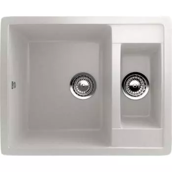 Мойка кухонная Ulgran U106-341, 600х485мм, цвет ультра-белый
