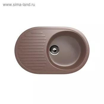 Мойка кухонная Ulgran U107-307, 720х455 мм, цвет терракотовый