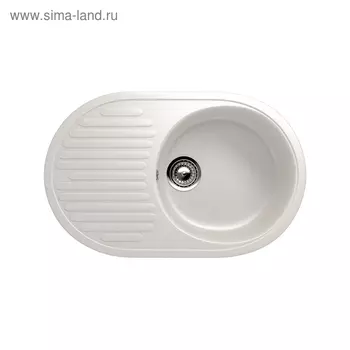 Мойка кухонная Ulgran U107-331, 720х455 мм, цвет белый