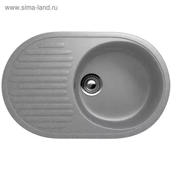 Мойка кухонная Ulgran U107-342, 720х455 мм, цвет графит