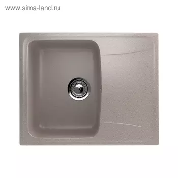 Мойка кухонная Ulgran U201-302, 580х470 мм, цвет песочный