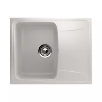 Мойка кухонная Ulgran U201-331, 580х470 мм, цвет белый