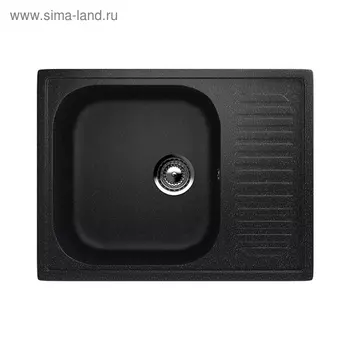 Мойка кухонная Ulgran U202-308, 640490 мм, чёрная