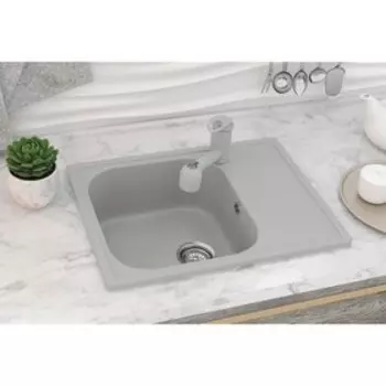 Мойка кухонная Ulgran U202-310, 640х490 мм, цвет серый