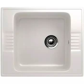 Мойка кухонная Ulgran U204-331, 585х495 мм, цвет белый