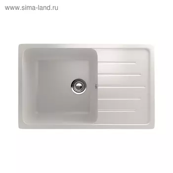 Мойка кухонная Ulgran U400-331, 740х490 мм, цвет белый
