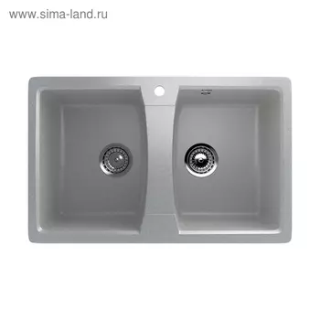 Мойка кухонная Ulgran U402-310, 770х495 мм, цвет серый