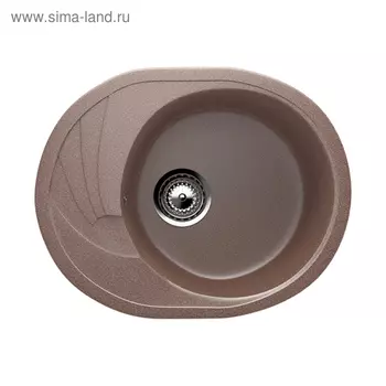 Мойка кухонная Ulgran U403-307, 570х465 мм, цвет терракотовый