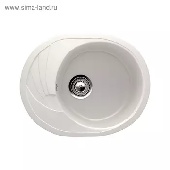 Мойка кухонная Ulgran U403-331, 570х465 мм, цвет белый