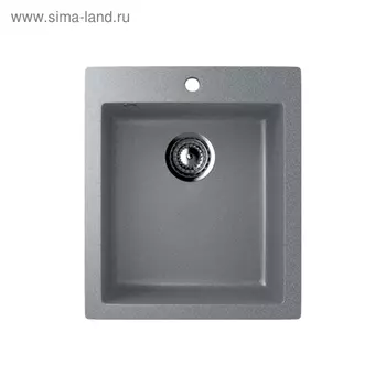 Мойка кухонная Ulgran U404-309, 495 х 420 мм, цвет тёмно-серый