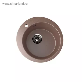 Мойка кухонная Ulgran U405-307, d=495 мм, цвет терракотовый