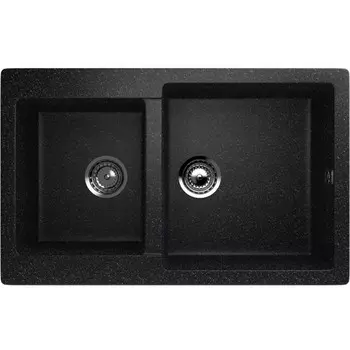 Мойка кухонная Ulgran U505-308, 770500 мм, чёрная