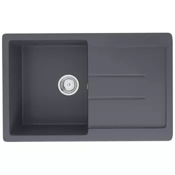 Мойка кухонная Ulgran U507-343, 770х495 мм, цвет антрацит