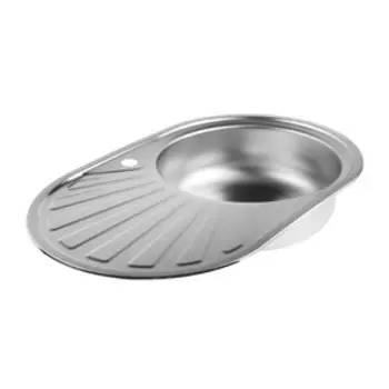 Мойка кухонная «Владикс», врезная, с сифоном, 7748 см, правая, нержавеющая сталь 0.6 мм