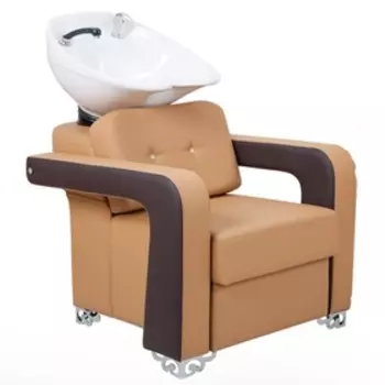 Мойка парикмахерская MANZANO, Alto, цвет кофейный / светло-коричневый