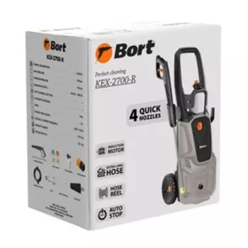 Мойка высокого давления Bort KEX-2700-R, 2500 Вт, 190 бар, 480 л/час