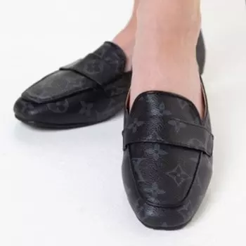 Мокасины женские, чёрный, размер 39 (факт 37)