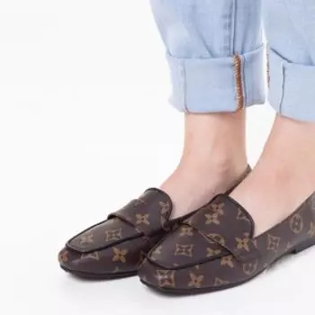 Мокасины женские, коричневый, размер 38 (факт 36)