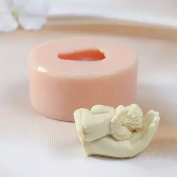 Молд силиконовый "Ангел на ладони" (издел. 4,5х3х3 см)