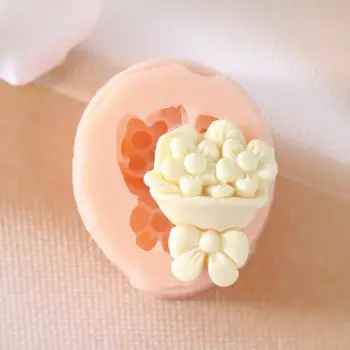 Молд силиконовый "Букет цветов" 2,1х2,8 см