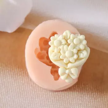 Молд силиконовый "Букет цветов" 2х2,5 см