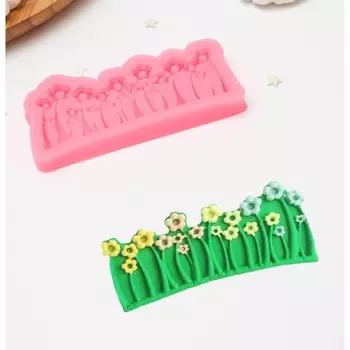 Силиконовый молд «Цветочная поляна», 104,51 см, цвет МИКС