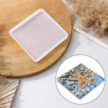 Молд Доляна «Квадрат», силикон, 13.513.51.2 см, прозрачный