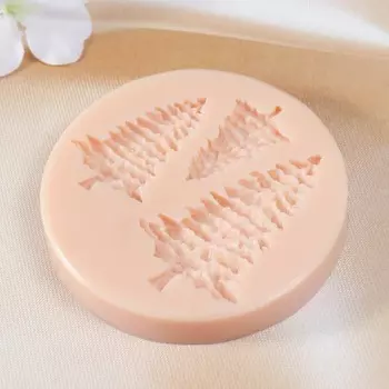 Новогодний молд силикон "Ёлочки" (издел. 7х4 см; 5х3 см; 4х2,3 см)