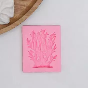 Молд для заливки «Коралл», силикон, 75.51 см, розовый