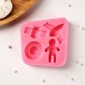 Силиконовый молд «Космос», 81,7 см, цвет розовый