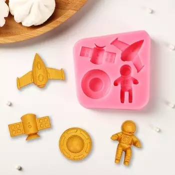 Силиконовый молд «Космос», 81,7 см, цвет розовый