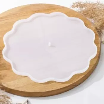 Молд для эпоксидной смолы Доляна «Лила», силикон, d=27 см, цвет прозрачный