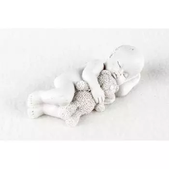 Молд " Малыш спящий с мишкой" 2х7 см