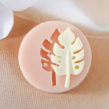 Молд силиконовый "Монстера" 1,5х3х0,3 см