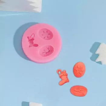 Молд новогодний «Новогодняя сказка», силикон, 5,55,51 см, цвет МИКС