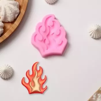 Молд Доляна «Огонь», силикон, 86.51 см, розовый