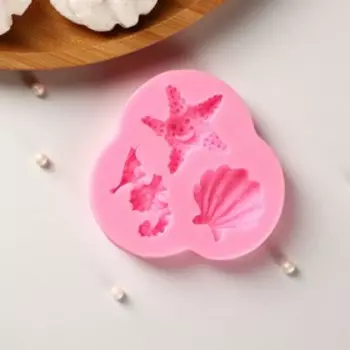 Молд Доляна «Океан», силикон, 87,51 см, цвет розовый