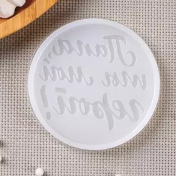 Молд «Папа, ты мой герой», 8,5×8,5 см, цвет прозрачный