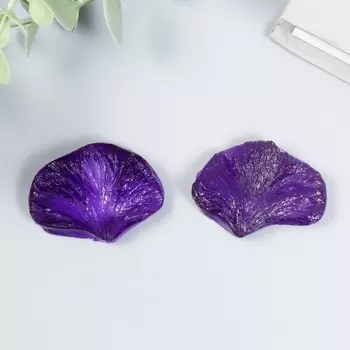 Молд пластик "Лепесток "Анютины глазки" (набор 2 детали) 4х3 см МИКС