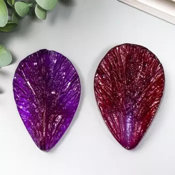 Молд пластик "Мак двухсторонний" 7,5х5 см (набор 2 детали)