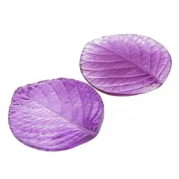 Молд пластик st-0040-2 "Лист розы большой" 8х8,5 см (набор 2 детали) МИКС