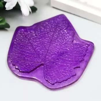 Молд пластик st-0055-1 "Лист винограда" 7,5х8 см