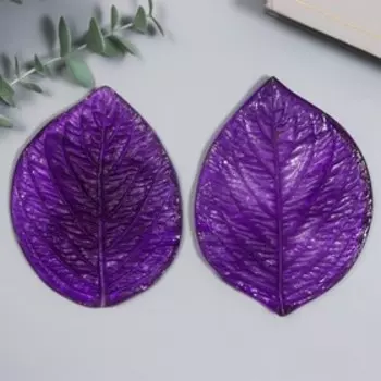 Молд пластик st-0126д "Лист подсолнуха" двусторонний 9х12 см (набор 2 детали) МИКС