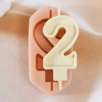 Молд под свечу "Два" 3,5х8,5х1 см