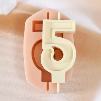 Молд под свечу "Пять" 3,9х8,5х1 см