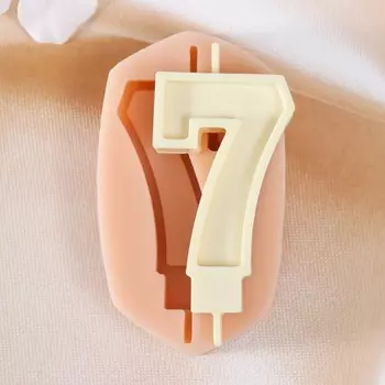 Молд под свечу "Семь" 3,9х8,5х3 см